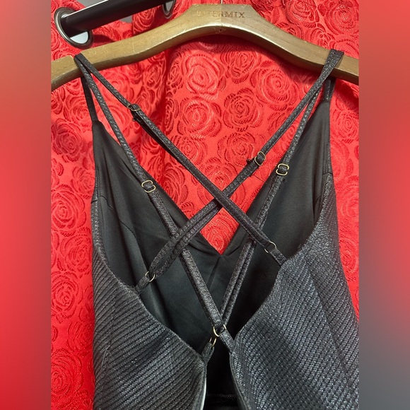 Lulus Hyped Up Black  Backless Skater Dress .‎ New w tag . - Picture 7 of 13